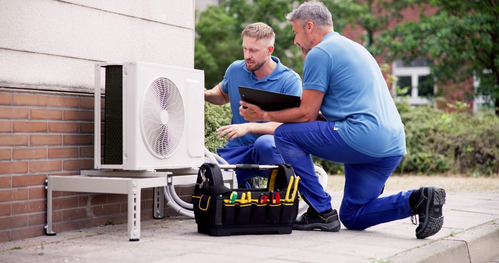 HVAC technician at work